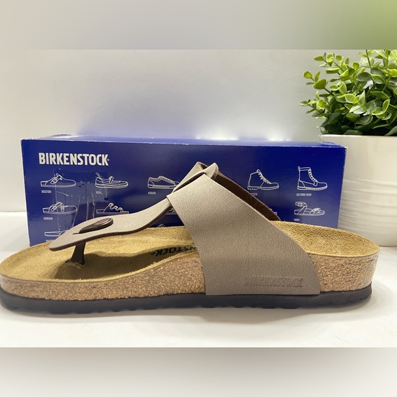 NEW Birkenstock Medina Mocca Birkoflo Leather Thong Slide Sandals Men’s 9,10 - Picture 6 of 11